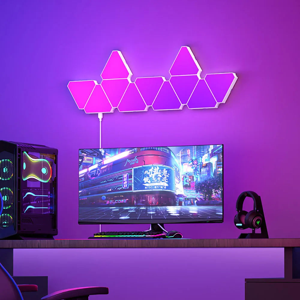 Quantum Glow: Smart RGB Wall Lamp