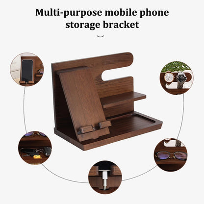 Wooden Bedside Organizer