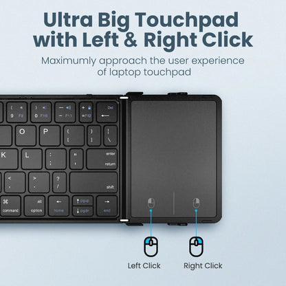 Wireless Folding Keyboard with Touchpad